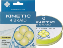 KINETIC 4 Braid 150m 0,25mm/21,0kg Fluo Yellow