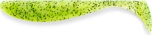 FISHUP Wizzle Shad 5" (4pcs.), #055 - Chartreuse/Black