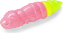 FISHUP Pupa 1.2" (10pcs.), #133 - Bubble Gum/Hot Chartreuse