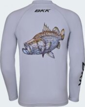 BKK LONG SLEEVE PERFORMANCE SHIRT - BARRAMUNDI - GREY S