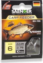 SAENGER Carp Feeder előkötött horog 12 / 75cm / 10db