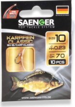 SAENGER Carp Classic előkötött horog 2/ 70cm /10db