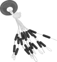 MS RANGE Line Stops gumiütköző lágy / L / 10db