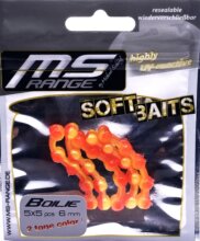 MS RANGE Easy Hook Boilie Fluo RC red-chartreuse/Fluo piros narancssárga UV/gumi wafter 6mm