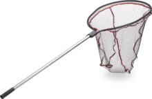 IRON CLAW Predator Scoop L / ragadozóhalas merítőháló / gumirozott 75 X 65 cm háló / 130cm aluminium nyél