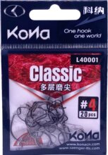 IRON CLAW Kona L40001 BN Classic Worm / offset horog / méret 4 / 20db