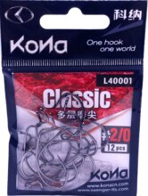 IRON CLAW Kona L40001 BN #2/0 Classic Worm / offset horog / 12db
