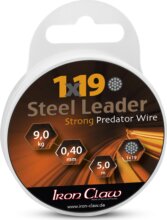 IRON CLAW 1x19 Steel Leader bevonatos acél előkezsinór / 0,45mm / 12kg / 5m