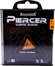 ANACONDA Piercer CurveShank mikroszakállas / méret 8 / 11db