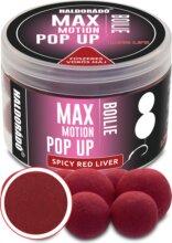 HALDORÁDÓ MAX MOTION Boilie Pop Up 16, 20 mm - Fűszeres Vörös Máj