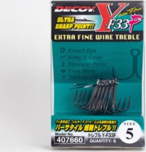 Hármas Horog Decoy Y-F33F Extra Fine Wire #5