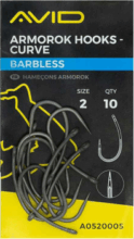 Avid Carp ARMOROK HOOKS - CURVE SIZE 8 BARBLESS
