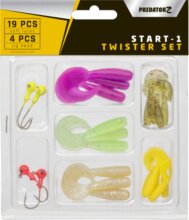 PZ Start-1 Twister szett, 0,5-1,7 g, népszerű színek, 19+4 db