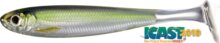 Livetarget Slow-Roll Shiner Paddle Tail Silver/Green 85 mm