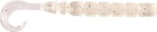 Mustad Aji Curly Tail 2.5" Clear Luminous Silver Glitter 12db/csomag