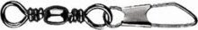 Mustad Barrel Swivel With Safety Snap 14×A1 10db/csomag