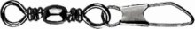 Mustad Barrel Swivel With Safety Snap 2/0×A6 6db/csomag