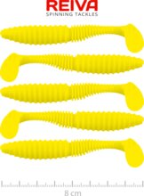 Reiva Zander Power Shad 8cm 5db/cs (Lemonade)