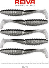 Reiva Zander Power Shad 8cm 5db/cs (Flash Bleak)