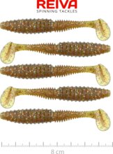 Reiva Zander Power Shad 8cm 5db/cs (Crayfish)