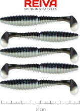 Reiva Zander Power Shad 8cm 5db/cs (Bleak)