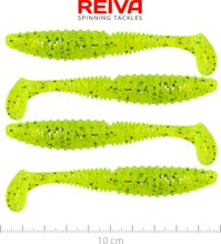 Reiva Zander Power Shad 10cm 4db/cs (Poppy Green)