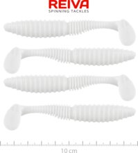 Reiva Zander Power Shad 10cm 4db/cs (Classic White)