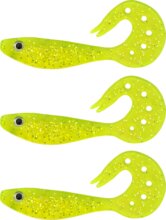 Nevis Twister Shad Vantage 9cm 3db/cs (Flash Chartreuse)