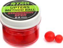 Stég Upters Method Ball Strawberry 6-8mm 10db/dob.