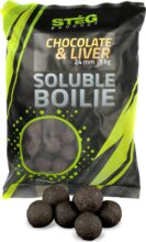 Stég Product Soluble Boilie 24mm Chocolate&Liver 1kg