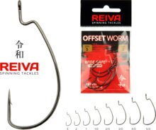 Reiva Offset Worm 5/0-as 3db/cs