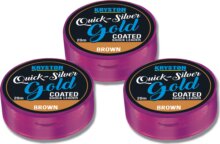 Kryston Quicksilver Gold Shock Leader 45Lbs 20m Brown