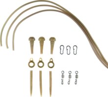 Carp Academy Komplett végszerelék-lágy csövön 3db (356406)