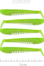Nevis Impulse Shad 7.5cm 5db/cs (Flash Chartreuse)