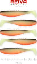 Reiva Flat Minnow shad 7,5cm 5db/cs (UV Roach)