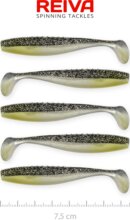 Reiva Flat Minnow shad 7,5cm 5db/cs (Moonshine Bleak)
