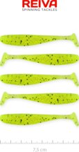 Reiva Flash Shad 7.5cm 5db/cs (Poppy green)