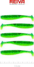 Reiva Flash Shad 7.5cm 5db/cs (Poison green)