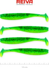 Reiva Flash Shad 10cm 4db/cs (Poison green)