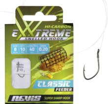 Nevis Előkötött horog feeder 10db/cs. 8-as