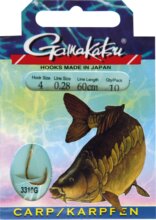 Gamakatsu Carp előkötött 10/cs. 10 ( BKG-3310G/010)