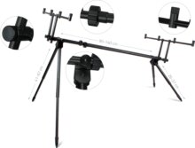 Carp Academy Alcatraz Rod Pod Black