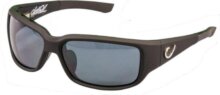 Mustad Hp Polarized Sunglasses - Black Vented Frame, Smoke Lens