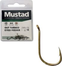 Mustad Ultra Np Out Turned Eyed Feeder 10 10db/csomag