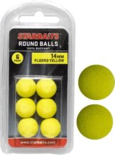 Starbaits Round Balls 14mm sárga (lebegő golyó) 6db