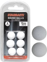 Starbaits Round Balls 14mm fehér (lebegő golyó) 6db