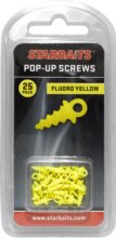 Starbaits Pop Up Screws sárga (menetes bojli rogzítő) 25db