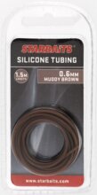 Starbaits Gubancgátló szilikon cső - Silicone Tubing Barna 0,6mm 1,5m