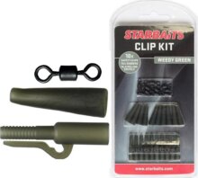 Starbaits Clip Kit Set ólomkapocs gumiharanggal (10db) zöld