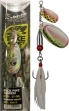 Pezon & Michel Körforgó villantó Buck Pike Tandem 27g Rainbow